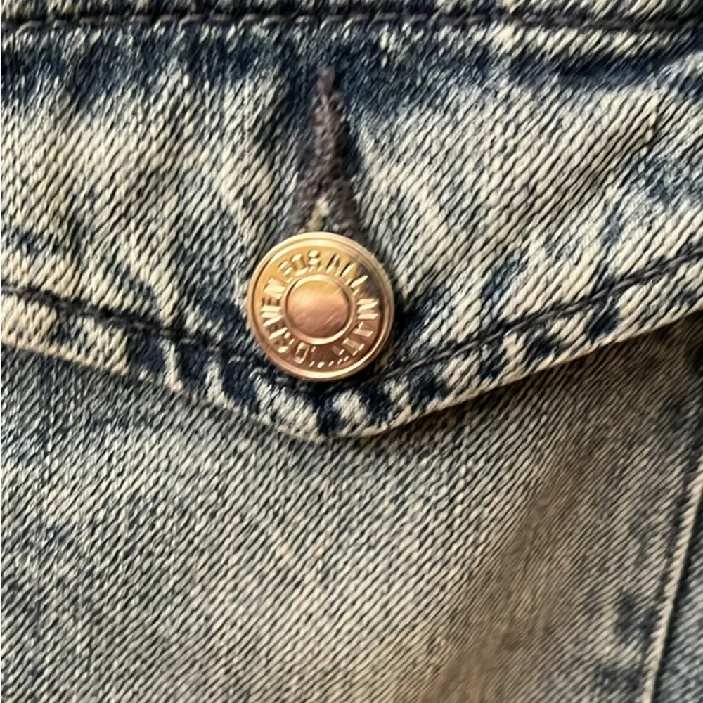 7 For All Mankind Blue Denim Vest Timeless Design - Picture 4 of 5